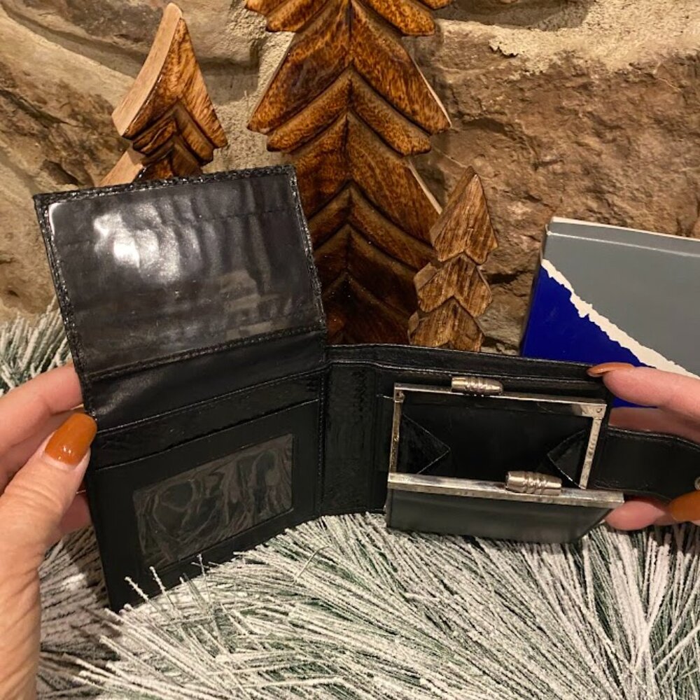 Lee Sands Black Python Wallet - image 6